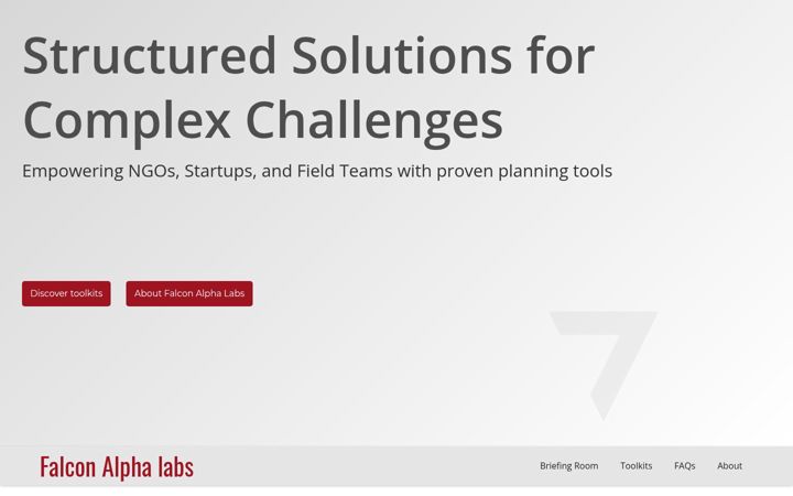 Screenshot of falconalphalabs.com
