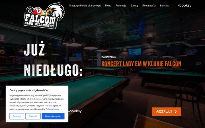 Screenshot of falconbilard.pl