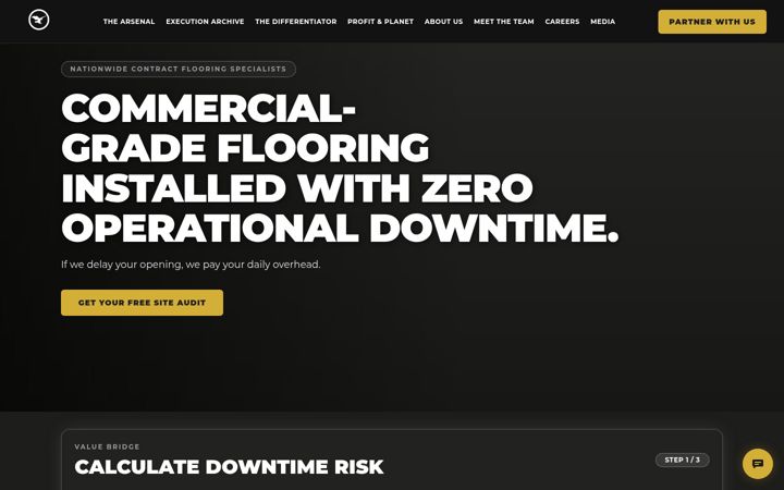 Screenshot of falconcontractflooring.com