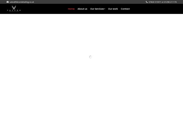 Screenshot stránky falcondetailing.co.uk