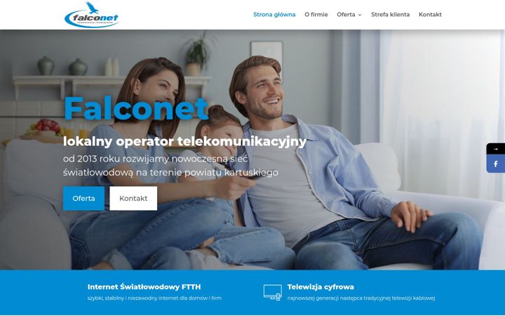Screenshot of falconet.com.pl