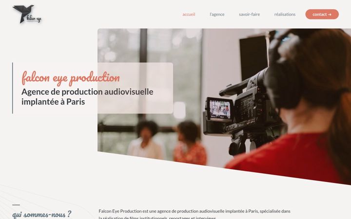 Screenshot of falconeyeproduction.fr
