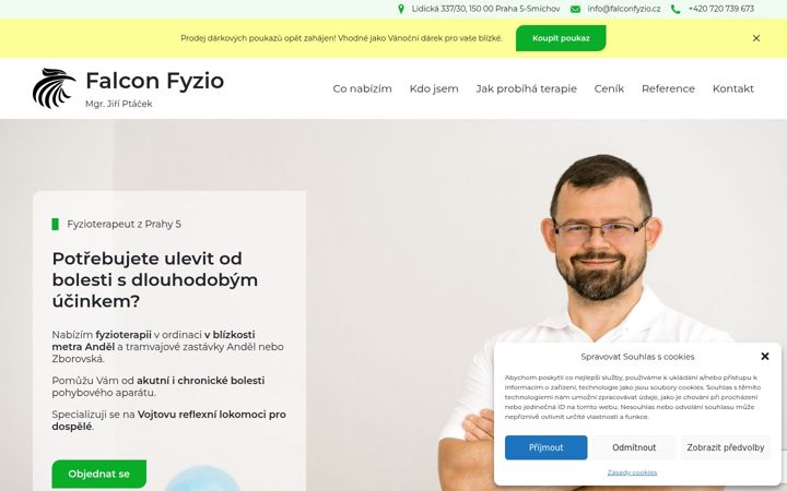 Screenshot of falconfyzio.cz