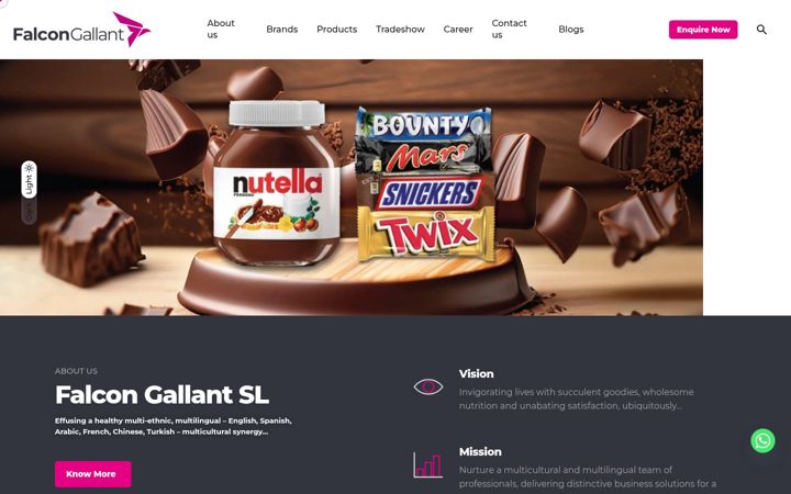 Screenshot of falcongallant.com