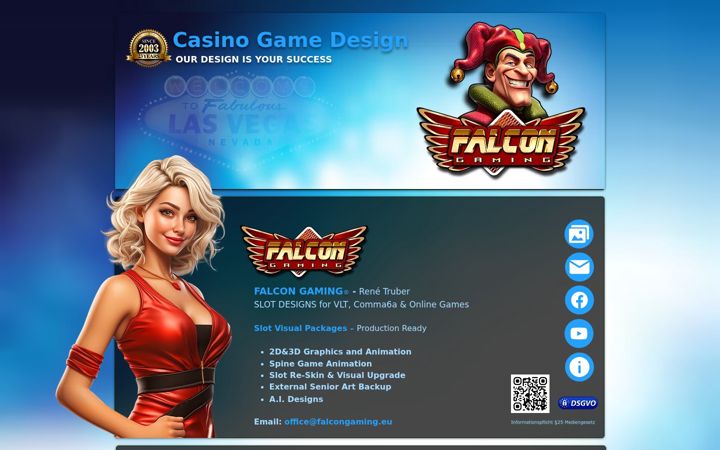 Screenshot of falcongaming.eu