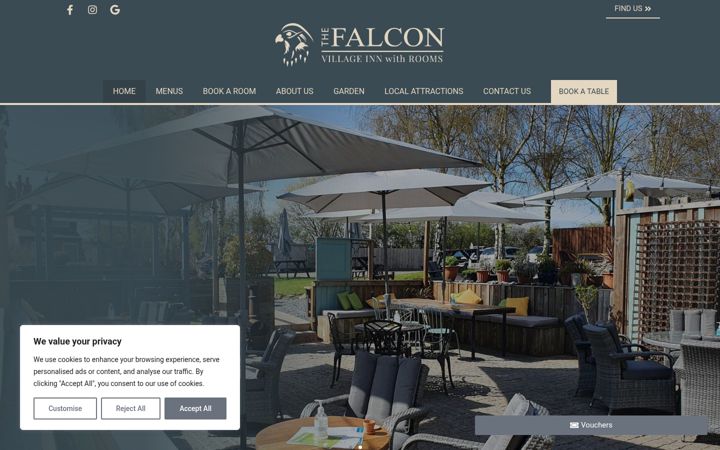 Screenshot stránky falconlongwhatton.co.uk