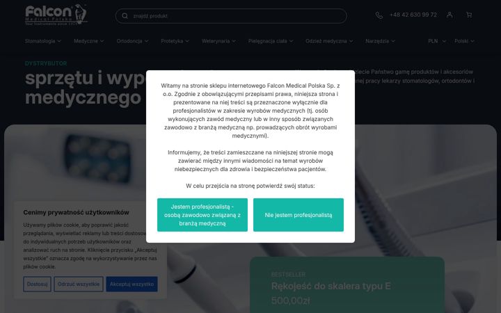 Screenshot of falconmedical.pl