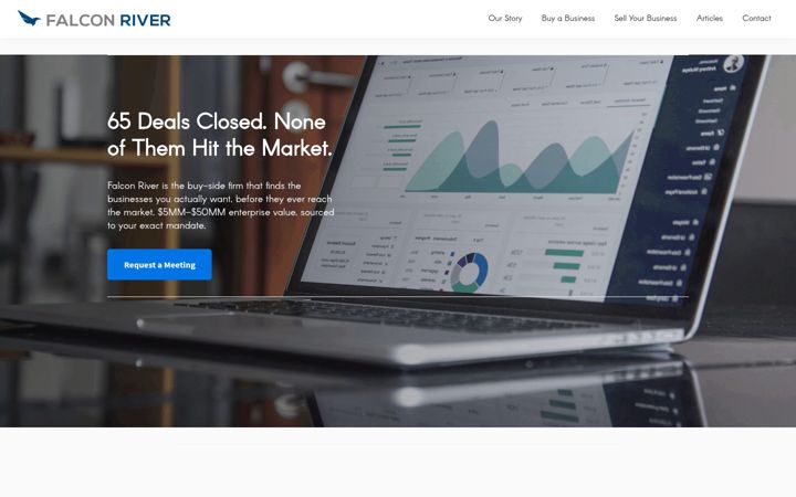 Screenshot of falconriver.co