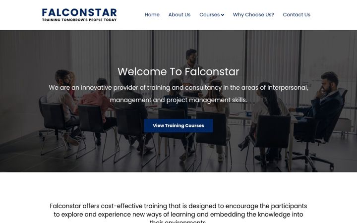 Screenshot of falconstar.co.uk