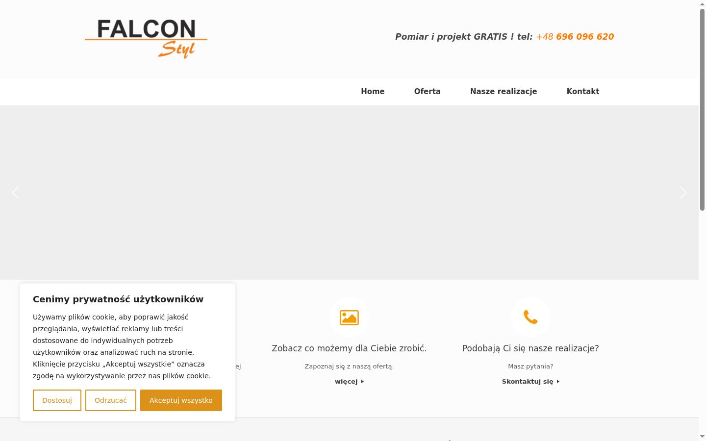 Captura de ecrã do banner de consentimento apresentado antes de qualquer interação