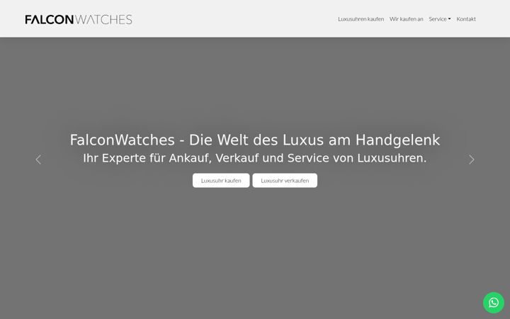 Screenshot of falconwatches.de