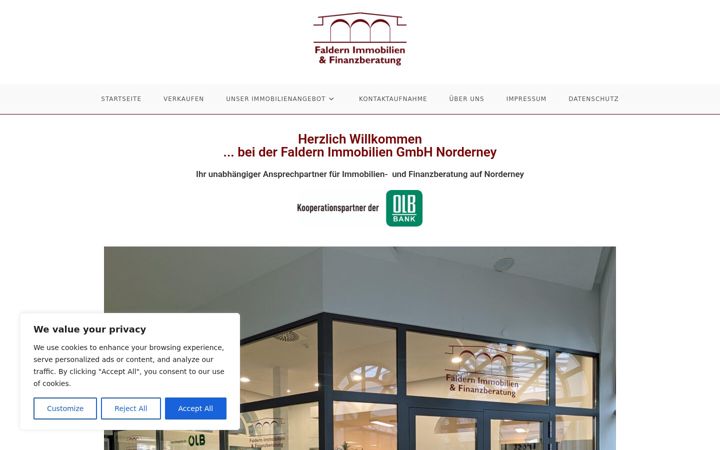 Screenshot ta' faldern-immobilien.de