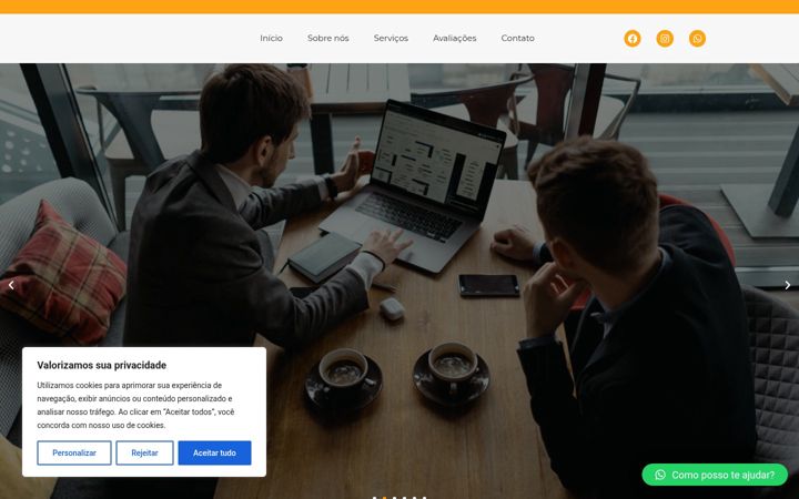 Screenshot of falecomajulia.com.br