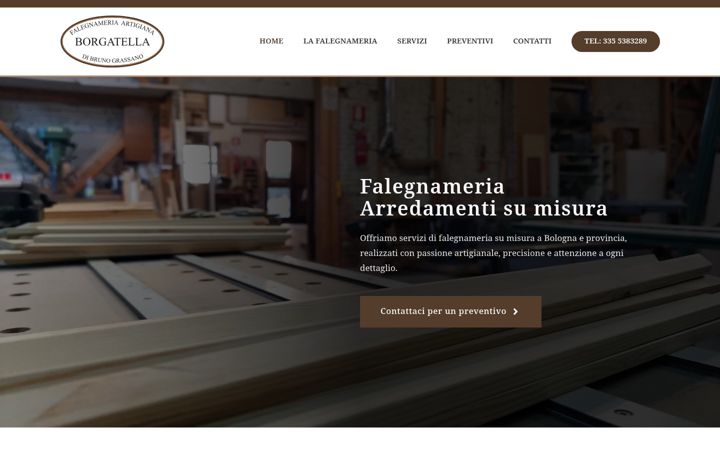Screenshot of falegname-bologna.it