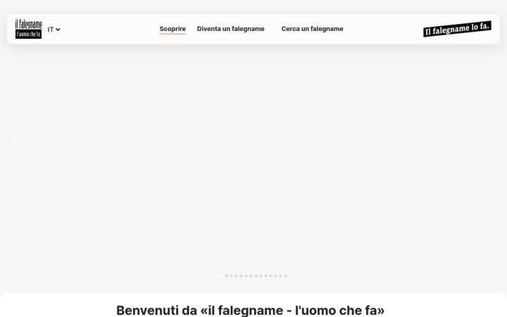 Screenshot of falegname.ch