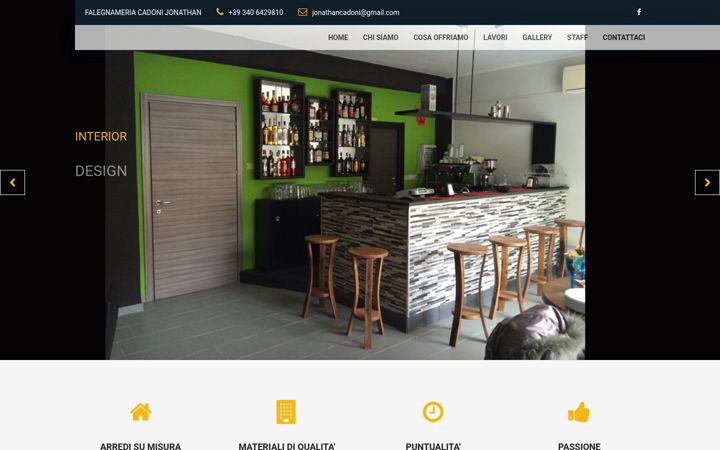 Screenshot of falegnameriacadoni.com
