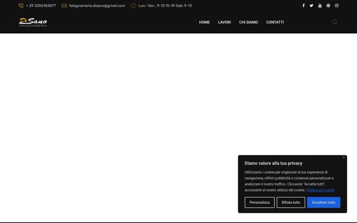 Screenshot di falegnameriadisano.it