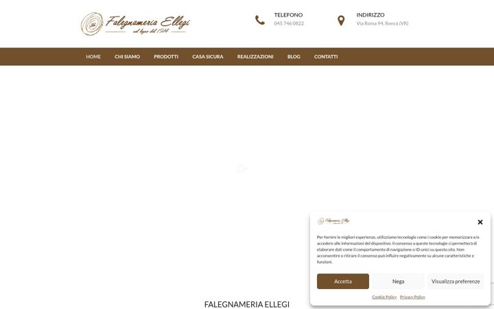 Captura de ecrã de falegnameriaellegi.it