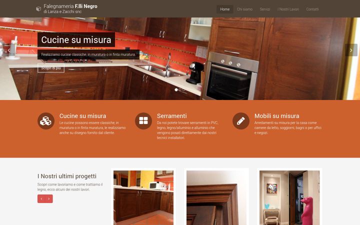 Screenshot of falegnameriafratellinegro.net