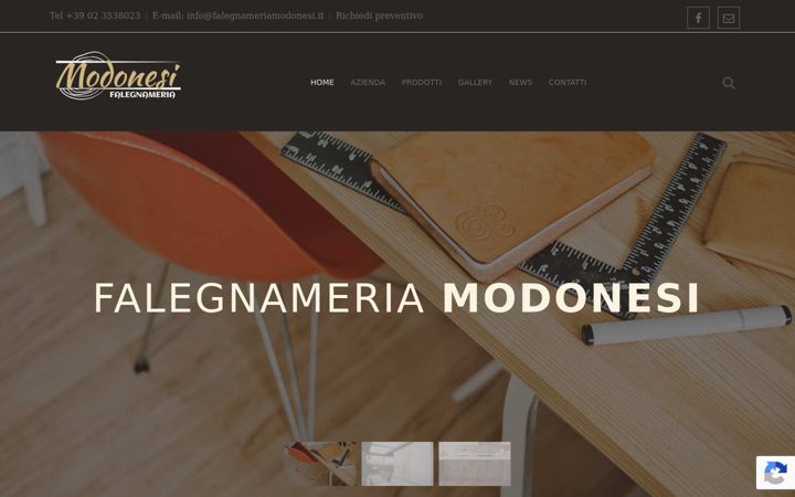 Ekrānuzņēmums no falegnameriamodonesi.it