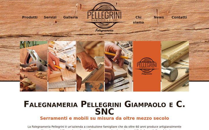 Screenshot of falegnameriapellegrini.eu