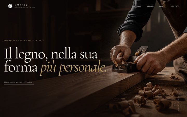 Screenshot of falegnameriarobbia.eu