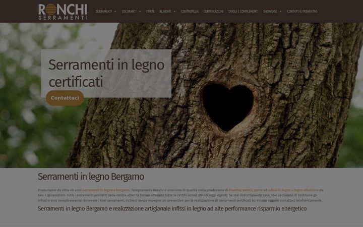 Ekrānuzņēmums no falegnameriaronchi.it