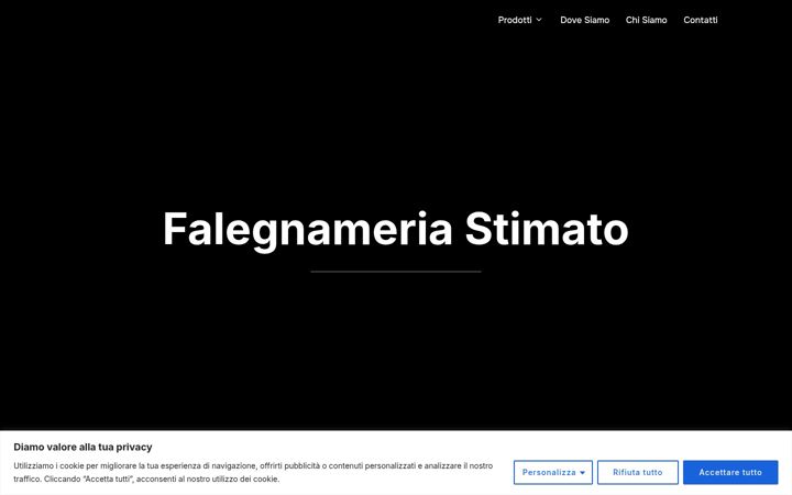 Ekrānuzņēmums no falegnameriastimato.it