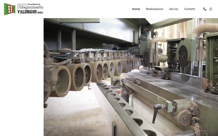 Screenshot of falegnameriavaldrighi.it