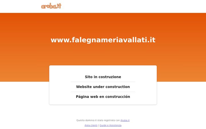 Ekrānuzņēmums no falegnameriavallati.it