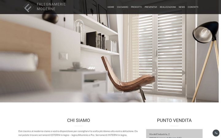 Screenshot of falegnameriemoderne.com