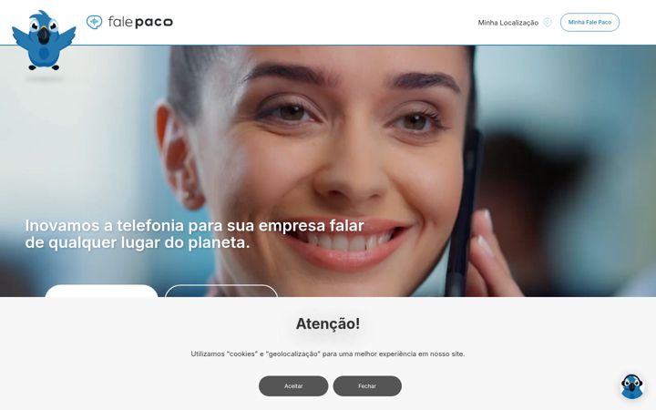 Screenshot of falepaco.com.br