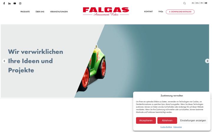 Screenshot of falgas.de