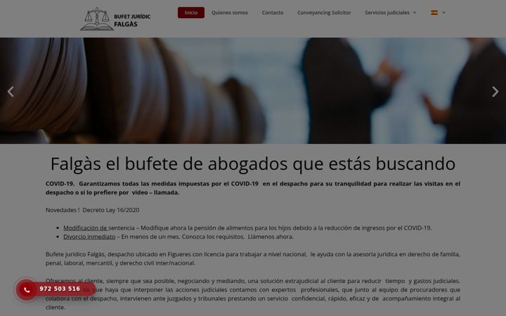 Screenshot of falgas.net
