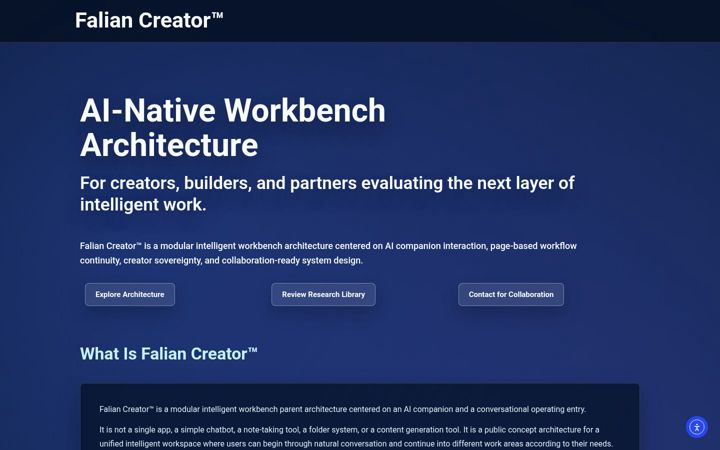 Screenshot of faliancreator.com