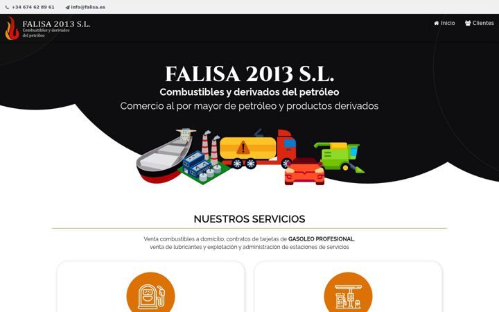 Screenshot of falisa.es