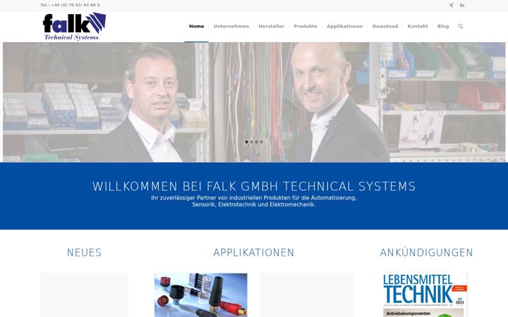 Screenshot of falk-gmbh.de