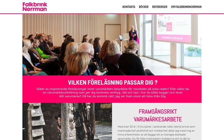 Screenshot of falkbrinknorrman.se