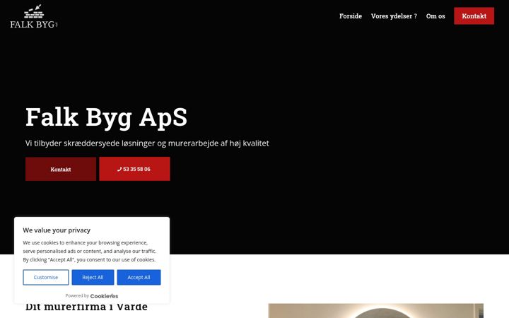 Screenshot of falkbyg.dk
