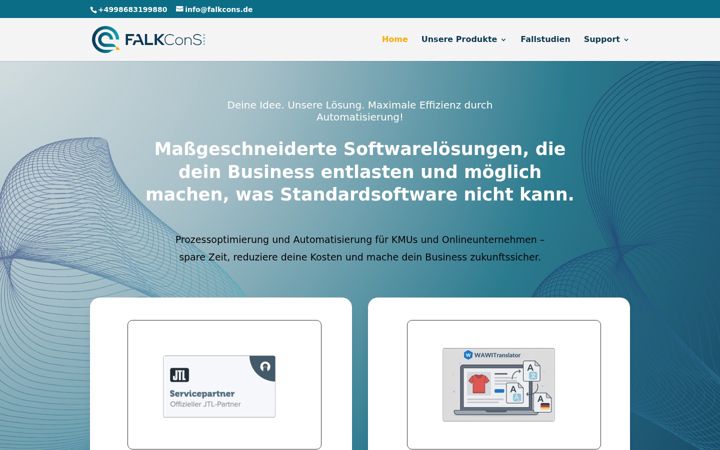 Screenshot of falkcons.de