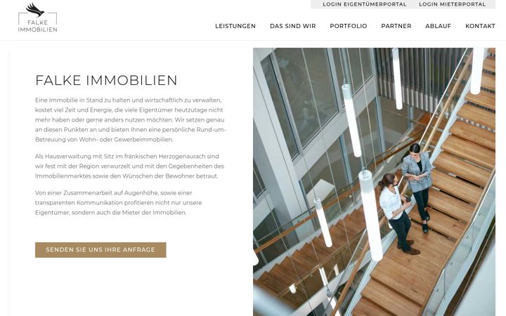 Screenshot of falke-immobilien.de