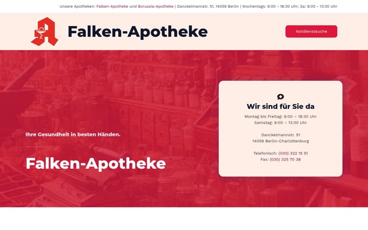 Screenshot of falken-apotheke-berlin.de