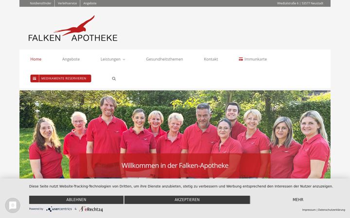 Screenshot of falken-apotheke-neustadt.de