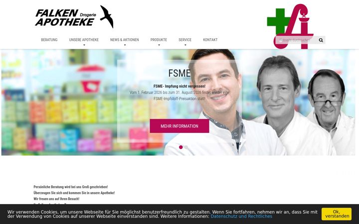 Screenshot of falken-apotheke.co.at