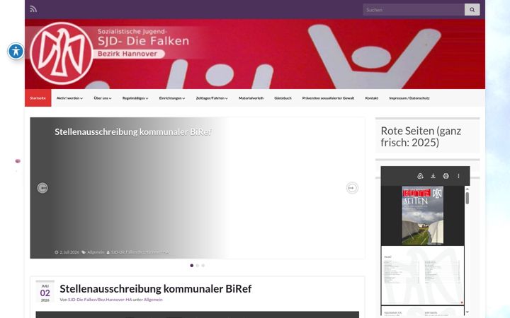 Screenshot of falken-hannover.de
