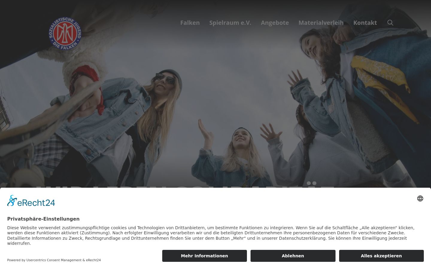 Sutikimo reklamjuostės, rodytos prieš bet kokią sąveiką, ekrano kopija
