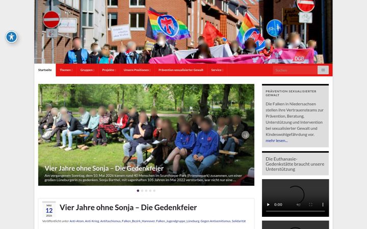 Zrzut ekranu falken-lueneburg.de