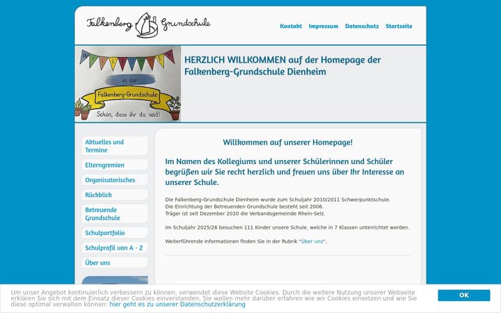 Screenshot of falkenberg-grundschule.de