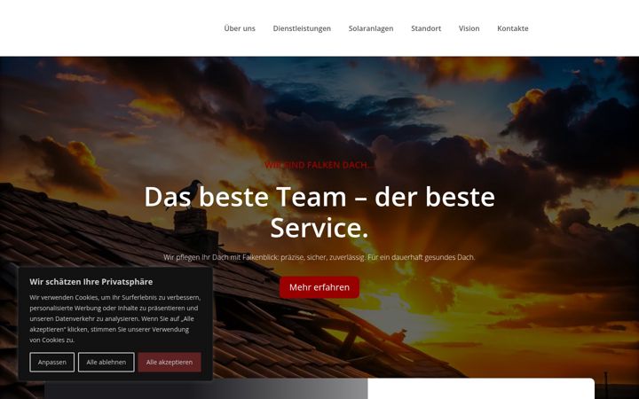 Screenshot of falkendach.ch