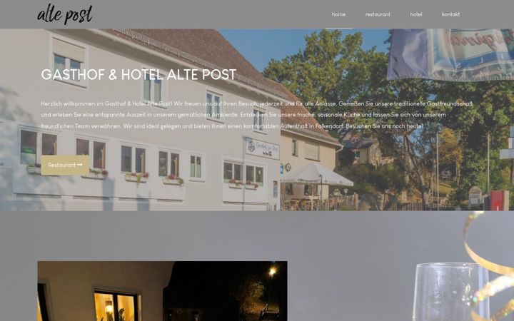 Screenshot of falkendorf-altepost.de